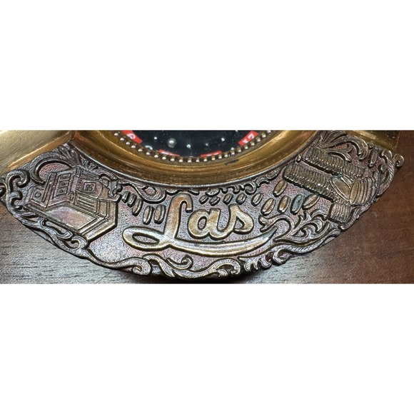 Vintage Las Vegas Roulette Wheel Ashtray Working Spinner Casino Bar Decor - Picture 7 of 12